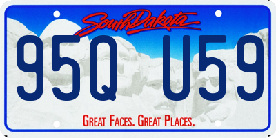 SD license plate 95QU59