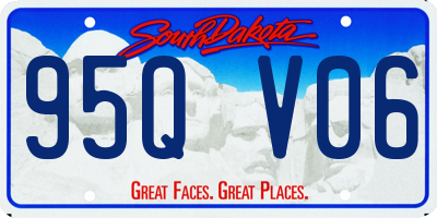 SD license plate 95QV06