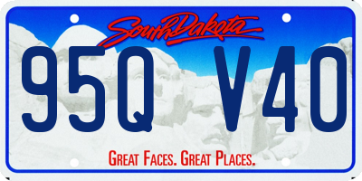 SD license plate 95QV40