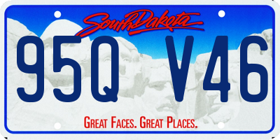 SD license plate 95QV46