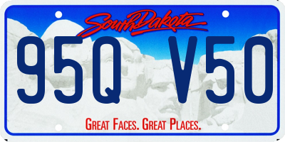 SD license plate 95QV50