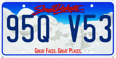 SD license plate 95QV53