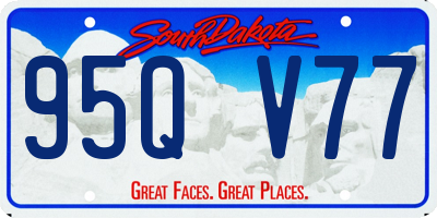 SD license plate 95QV77