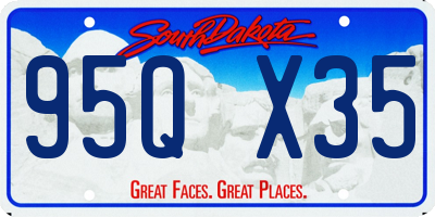 SD license plate 95QX35