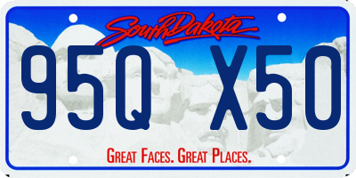 SD license plate 95QX50