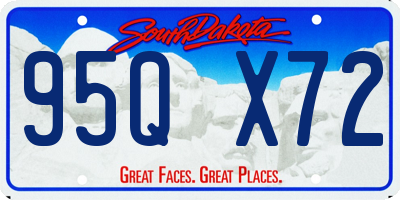 SD license plate 95QX72