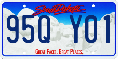 SD license plate 95QY01
