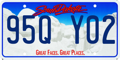 SD license plate 95QY02