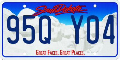 SD license plate 95QY04