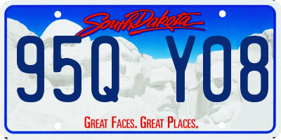 SD license plate 95QY08