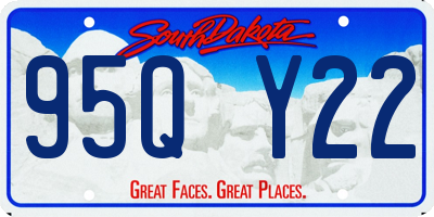 SD license plate 95QY22