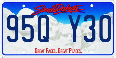 SD license plate 95QY30