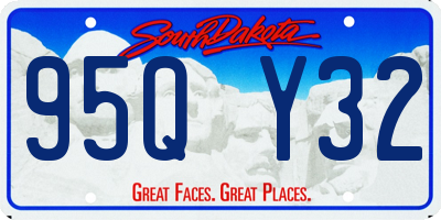 SD license plate 95QY32