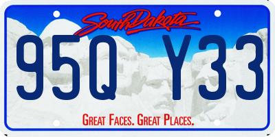 SD license plate 95QY33