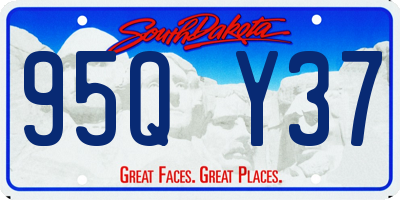 SD license plate 95QY37