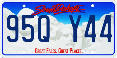 SD license plate 95QY44