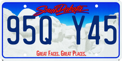 SD license plate 95QY45