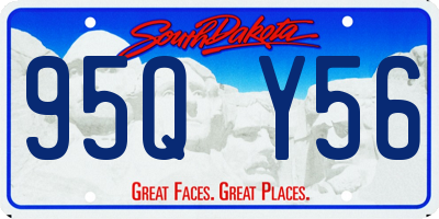 SD license plate 95QY56