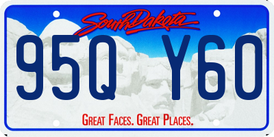 SD license plate 95QY60