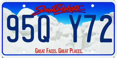 SD license plate 95QY72