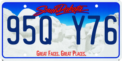 SD license plate 95QY76