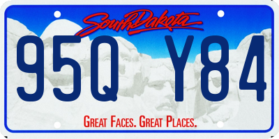 SD license plate 95QY84