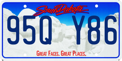 SD license plate 95QY86