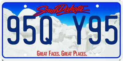 SD license plate 95QY95