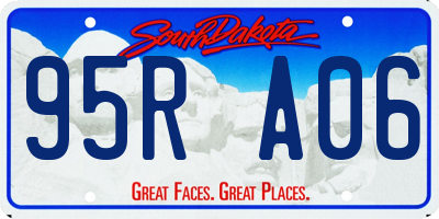 SD license plate 95RA06