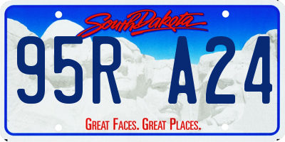 SD license plate 95RA24