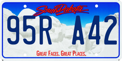 SD license plate 95RA42