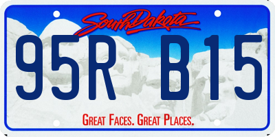 SD license plate 95RB15