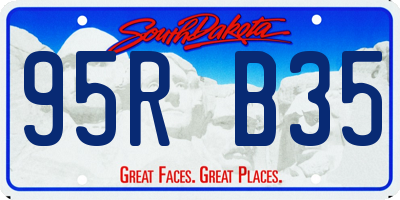 SD license plate 95RB35