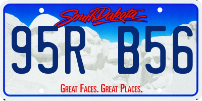 SD license plate 95RB56