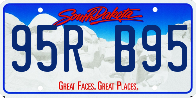 SD license plate 95RB95