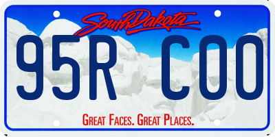 SD license plate 95RC00
