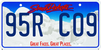 SD license plate 95RC09