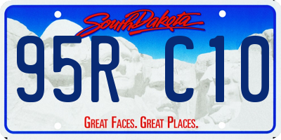 SD license plate 95RC10