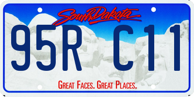 SD license plate 95RC11