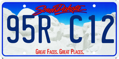 SD license plate 95RC12