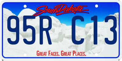 SD license plate 95RC13