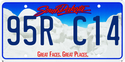 SD license plate 95RC14