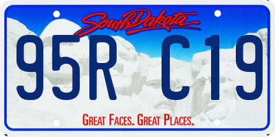 SD license plate 95RC19