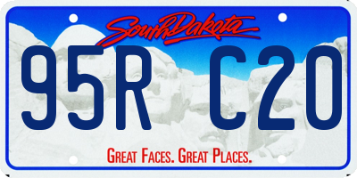 SD license plate 95RC20