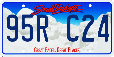 SD license plate 95RC24