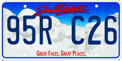 SD license plate 95RC26