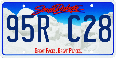 SD license plate 95RC28
