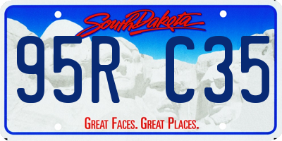 SD license plate 95RC35