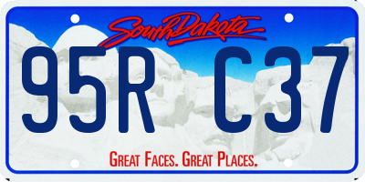 SD license plate 95RC37