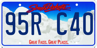 SD license plate 95RC40